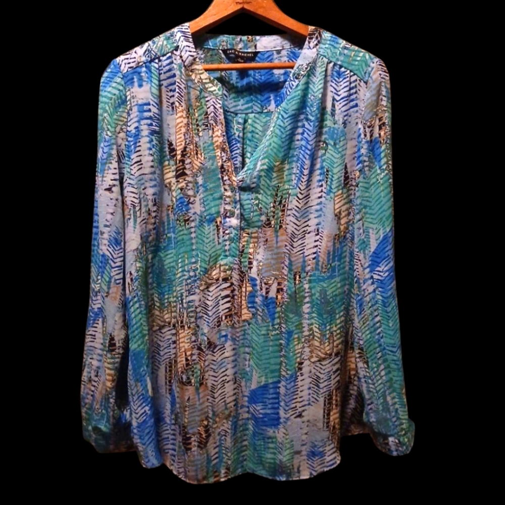 Zac & Rachel Multicolor Patterned Blouse